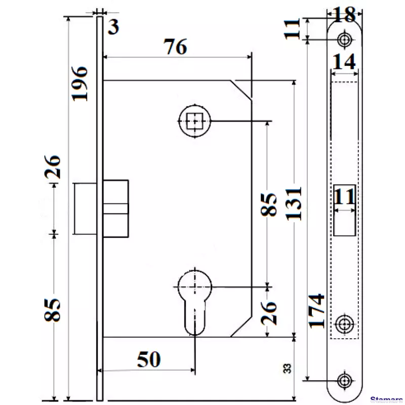 Slēdzene APECS 5300 PZ