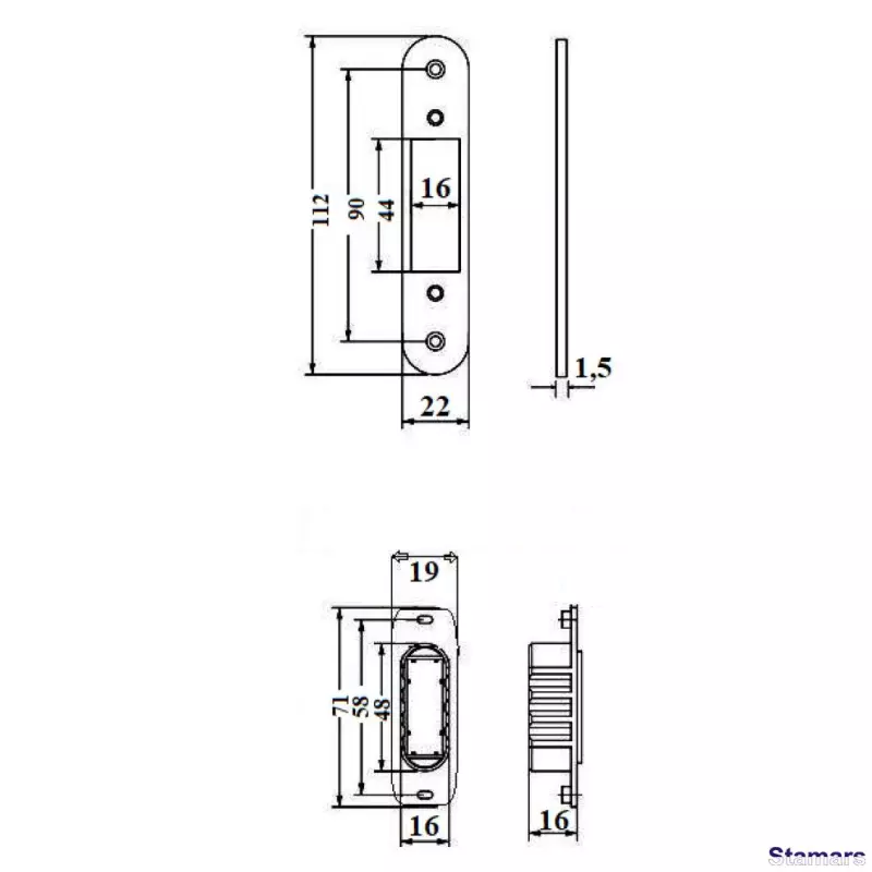 Slēdzene magnētiskā APECS 5300-MC-WC