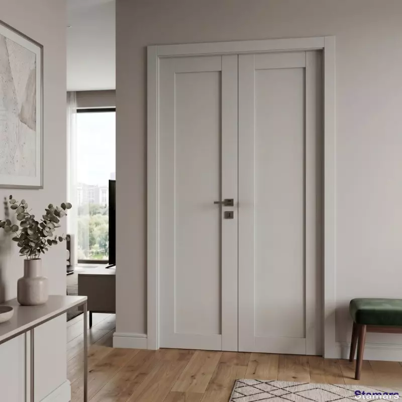 Durvis LUNA Pelēks matēts PVC Deluxe