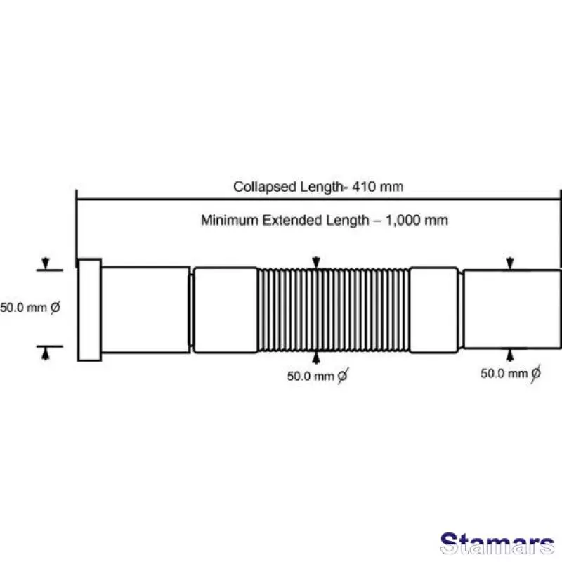 Gofrēts pieslēgums ar uzmavu FLX5050P-S