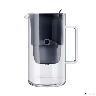 AQUAPHOR Stikla ūdens filtrēšanas krūze Glass Maxfor+, Melns