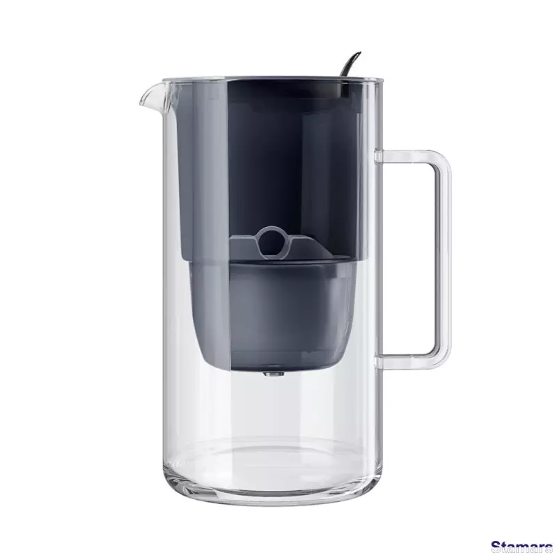 AQUAPHOR Stikla ūdens filtrēšanas krūze Glass Maxfor+, Melns